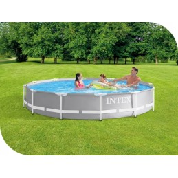 Intex rėmo sodo baseinas 366x76 cm intex 26712 pilnos kopėčios