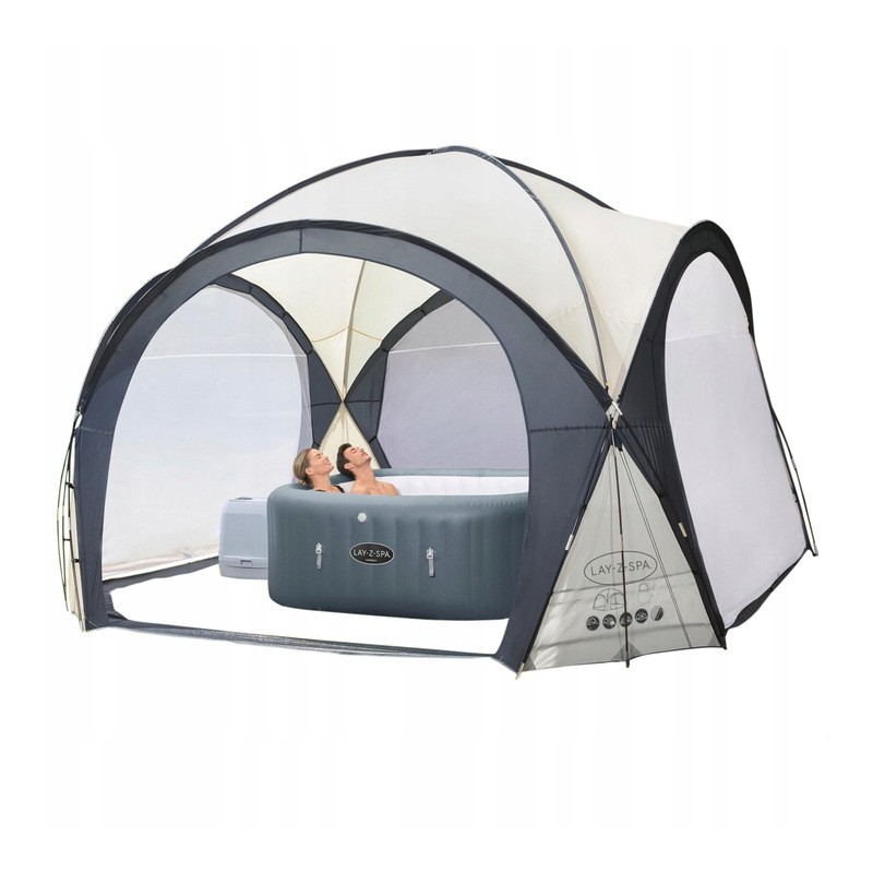 Pavėsinės paviljono palapinės stogelis MSPA 390x390x255 bestway 60305