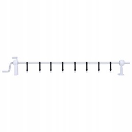 Vidaxl baseino dangtelio įtraukiklis su plastikiniu pagrindu