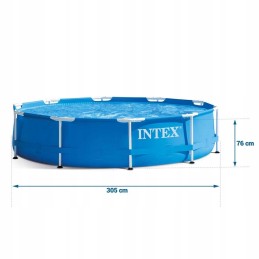 Terasest aiabassein 305 x 76 cm komplekt 4in1 intex 28202