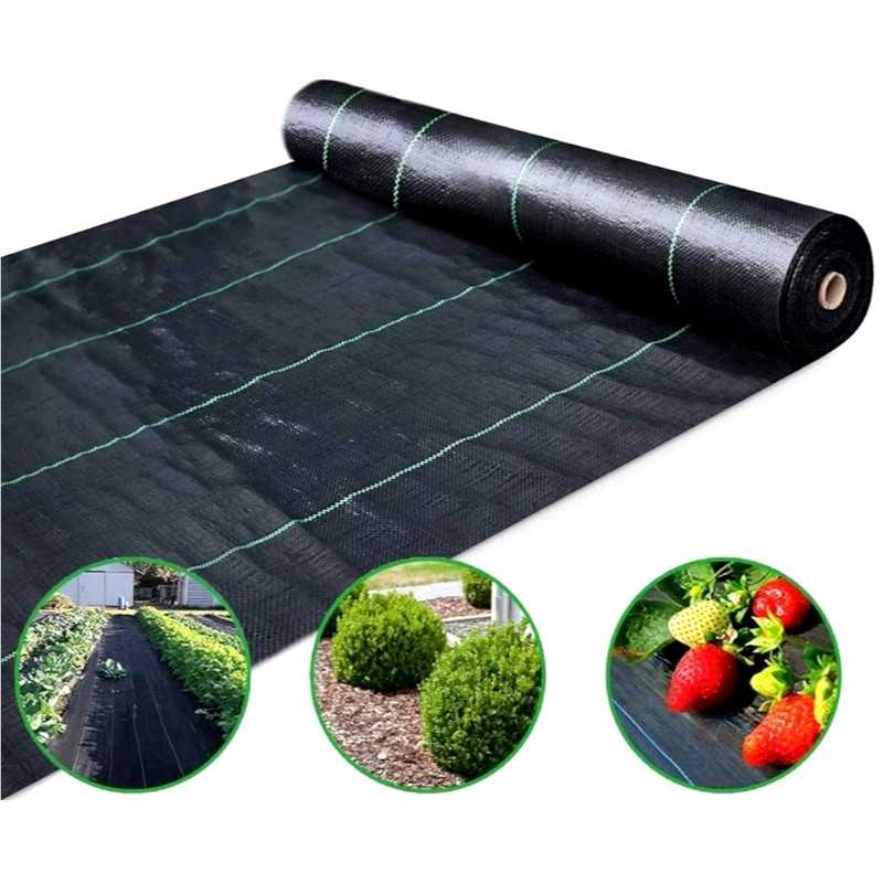 Tvirtas žemės ūkio audinio 1,6x100 m sodo kilimėlis 70 g/m²