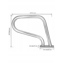 Nerūdijančio plieno baseino turėklai 81 2 cm