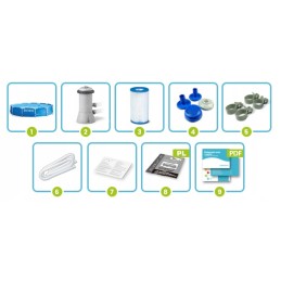 Sodo baseino siurblio rėmas 366x76 intex 28212 3in1