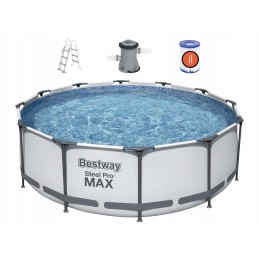 Sodo baseinas ant rėmo 366 100 cm 12 pėdų siurblio filtro kopėčios bestway