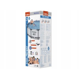 Sodo baseinas ant rėmo 366 100 cm 12 pėdų siurblio filtro kopėčios bestway