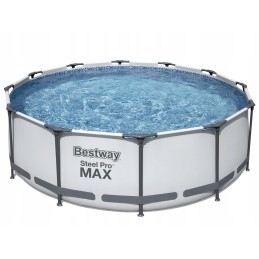 Bestway sodo baseinas ant rėmo 366 100 cm 12 pėdų siurblio filtro kopėčios