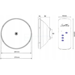 Spuldze par 56 led rgb 16w tālvadības pults seamaid 502839