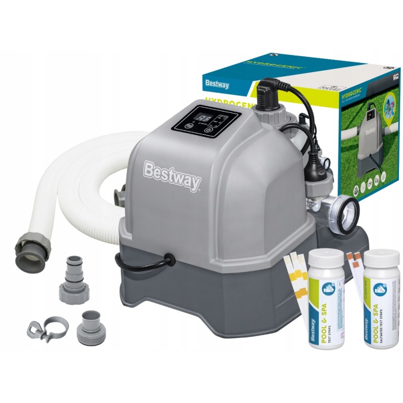 Chloro generatorius sodo baseinams 12 gh bestway 58775 naujas modelis 2024 m.