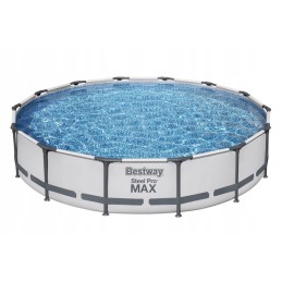 Didelio plieninio baseino plieno pro max 427x84cm 10220l bestway siurblys
